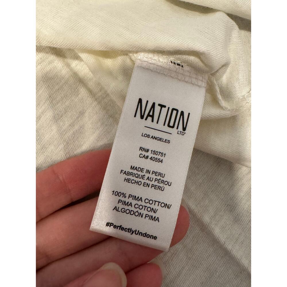 Anthropologie Nation Los Angeles Women’s Zeta Puff-Sleeve Top Size Large - Picture 6 of 13